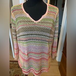 Talbots Multicolor V-Neck Sweater
